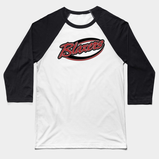 Blazers Sports Logo Baseball T-Shirt by DavesTees